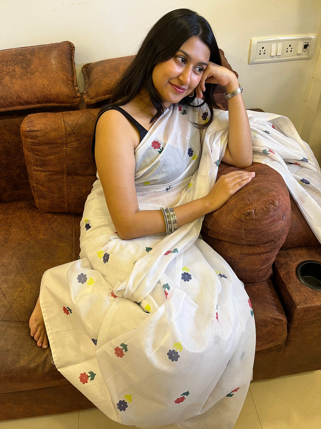 Red maroon pink and green sarees for wedding