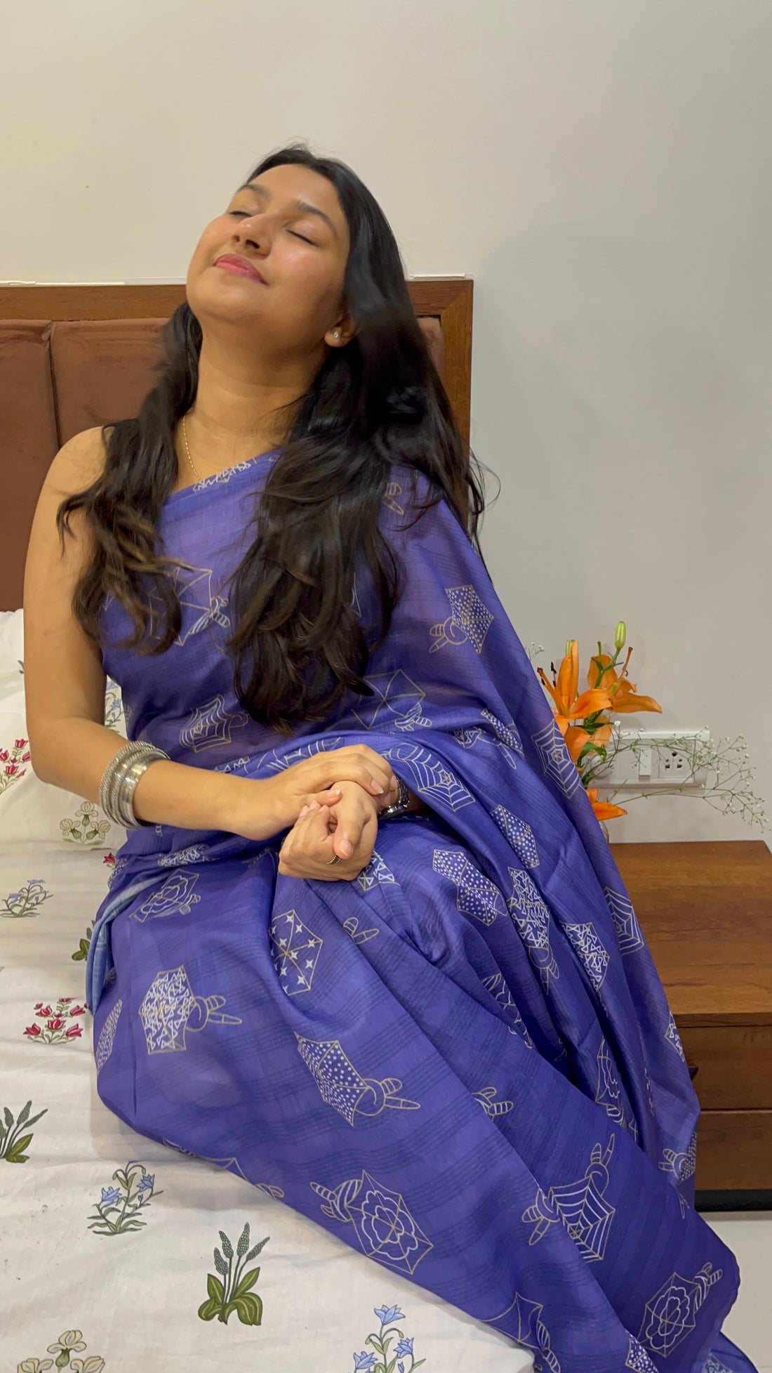 Women with different body types wearing cotton and linen sarees styled to enhance natural proportions