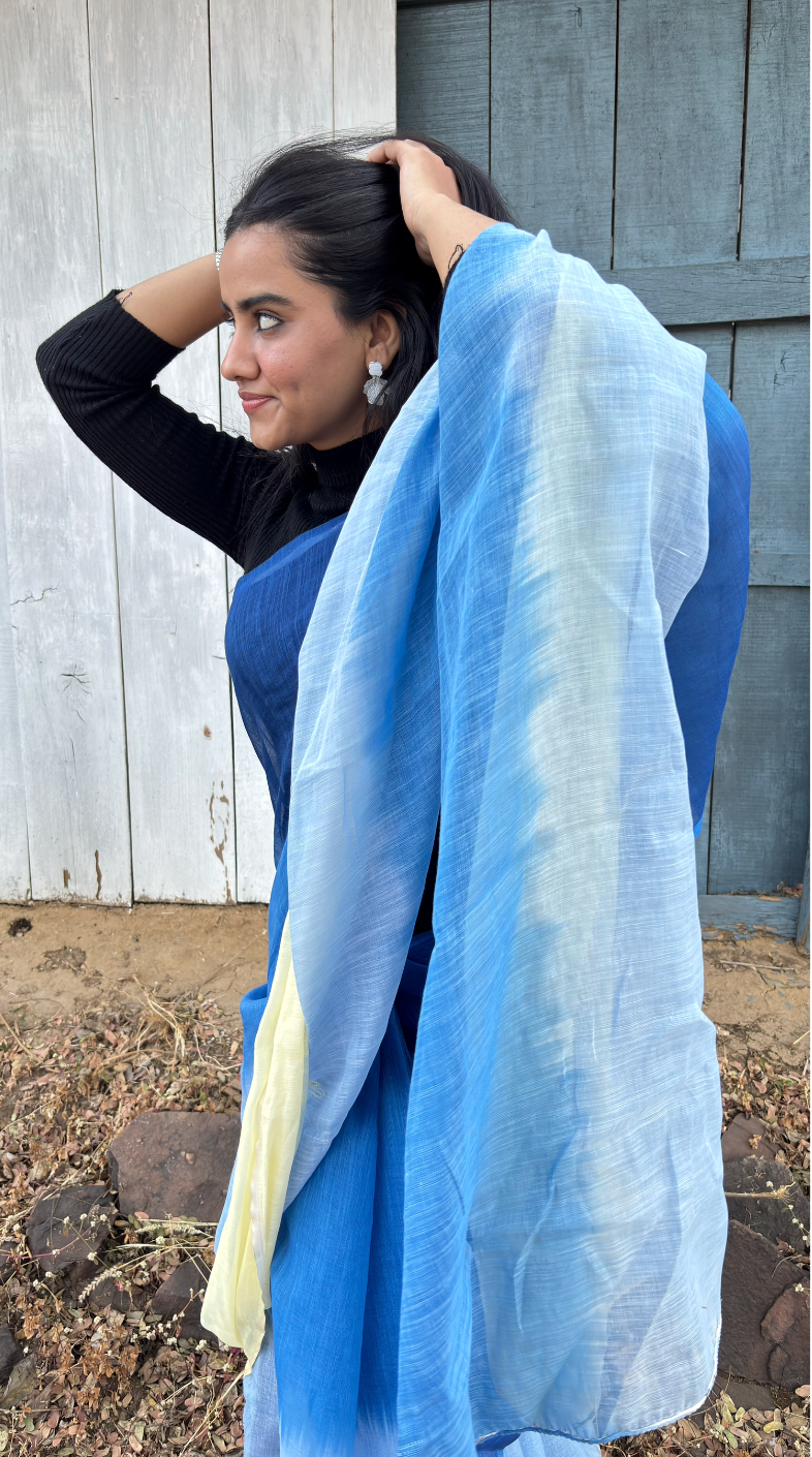 Same saree styled in two different ways