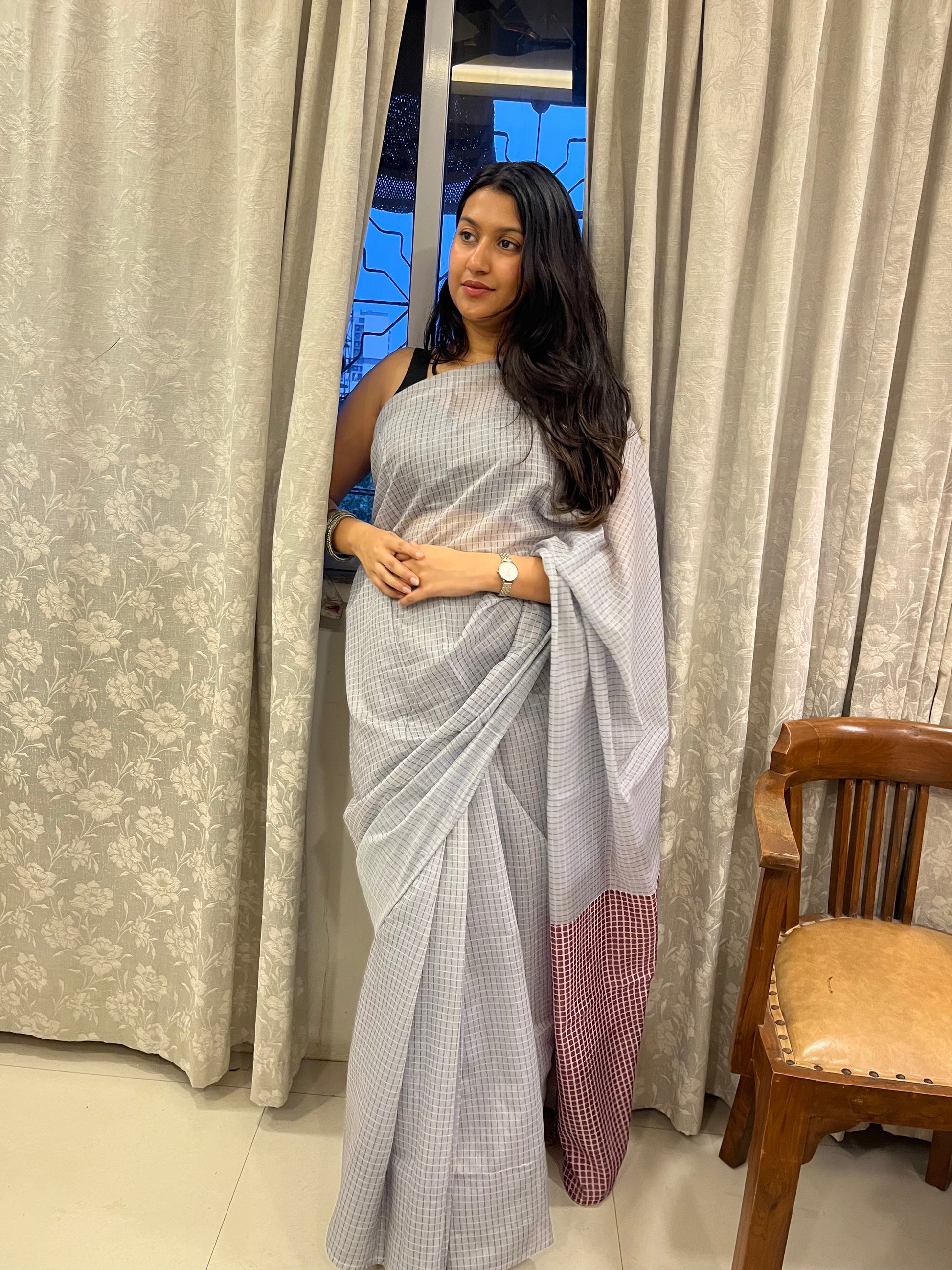 Chequered Saree ⚓
