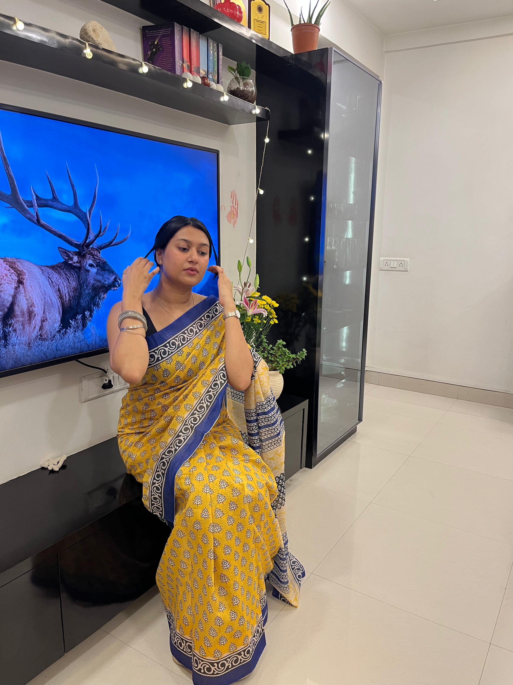 Lemon Drop Saree 🍋