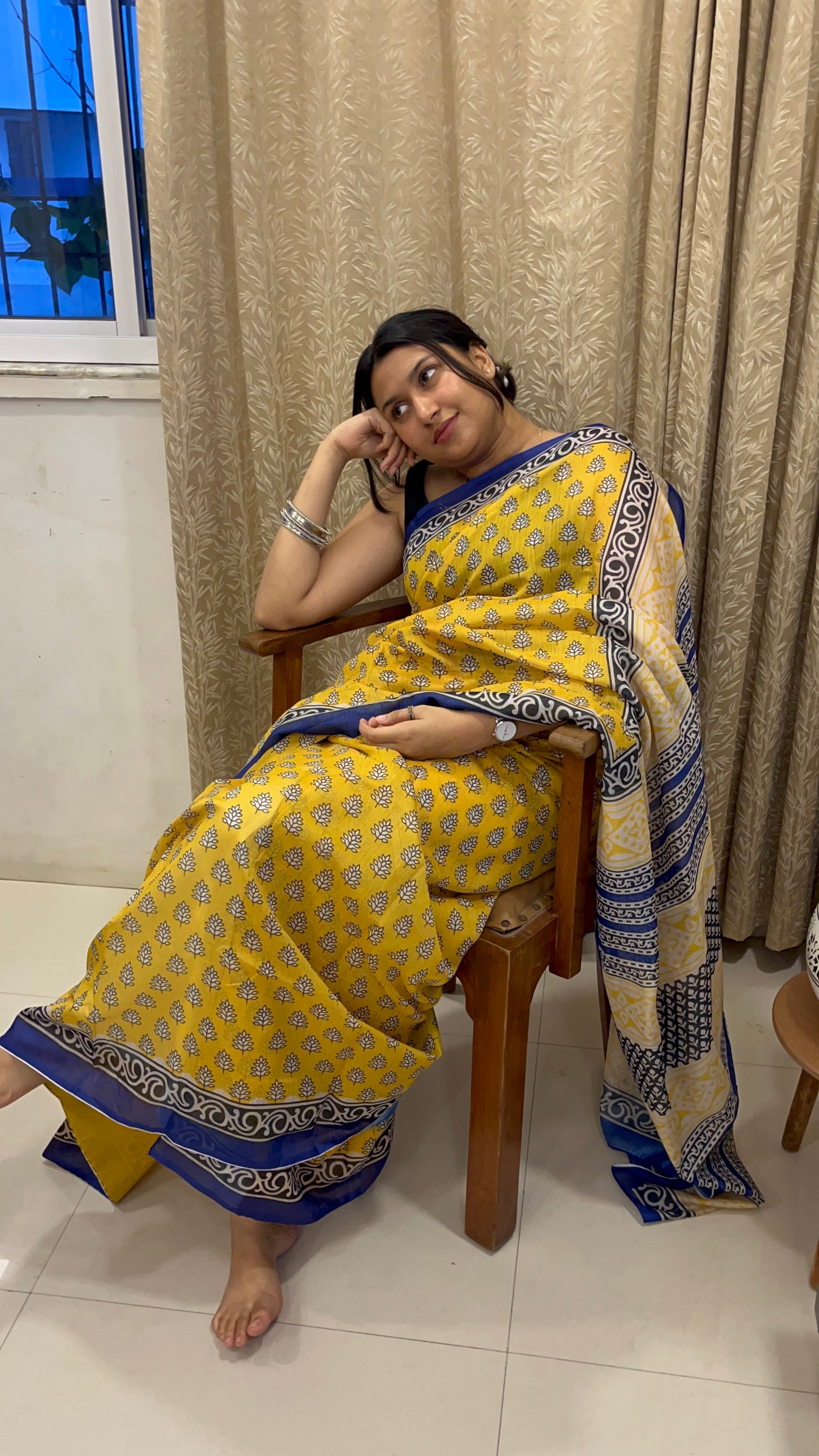 Lemon Drop Saree 🍋
