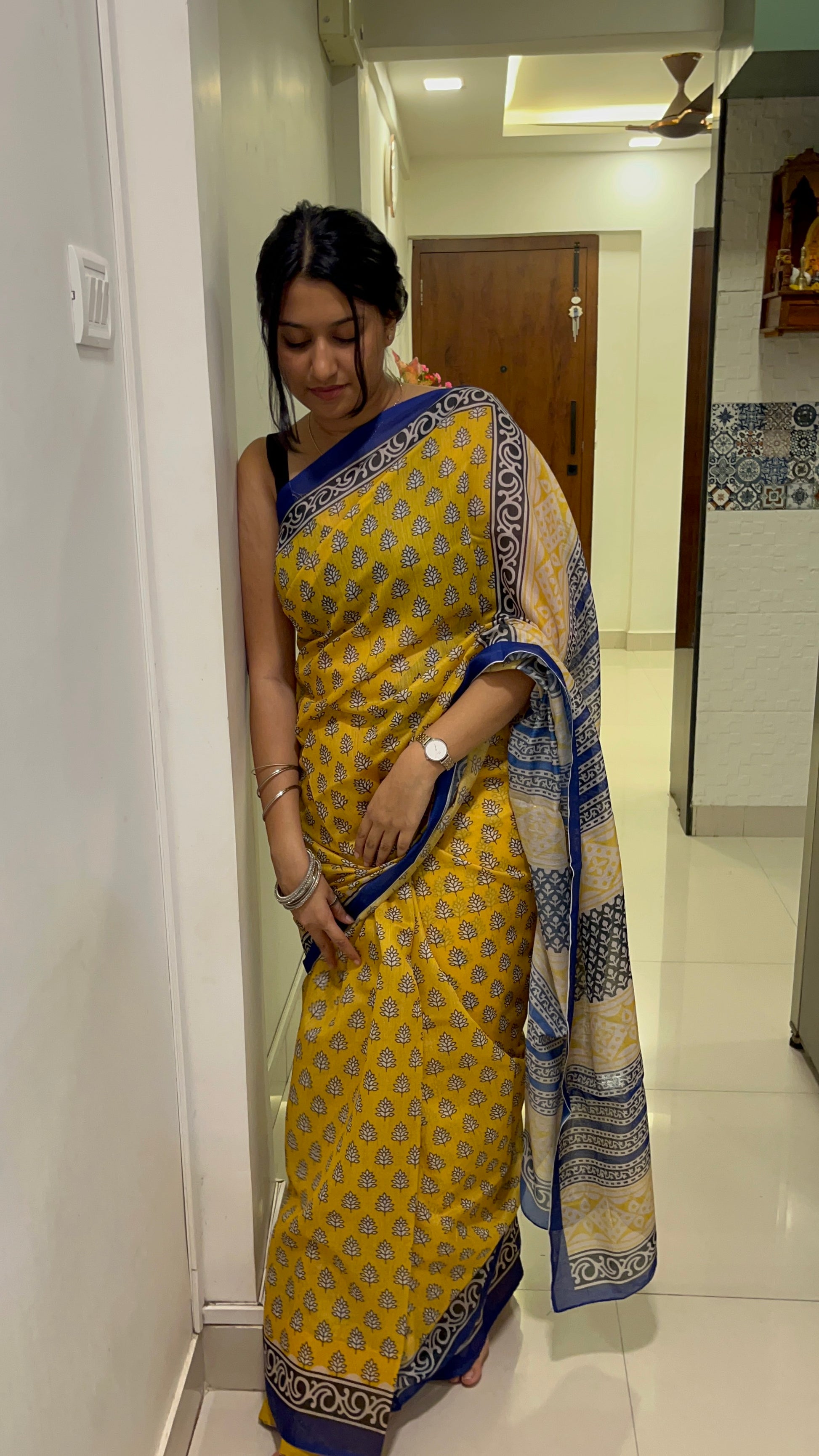 Lemon Drop Saree 🍋