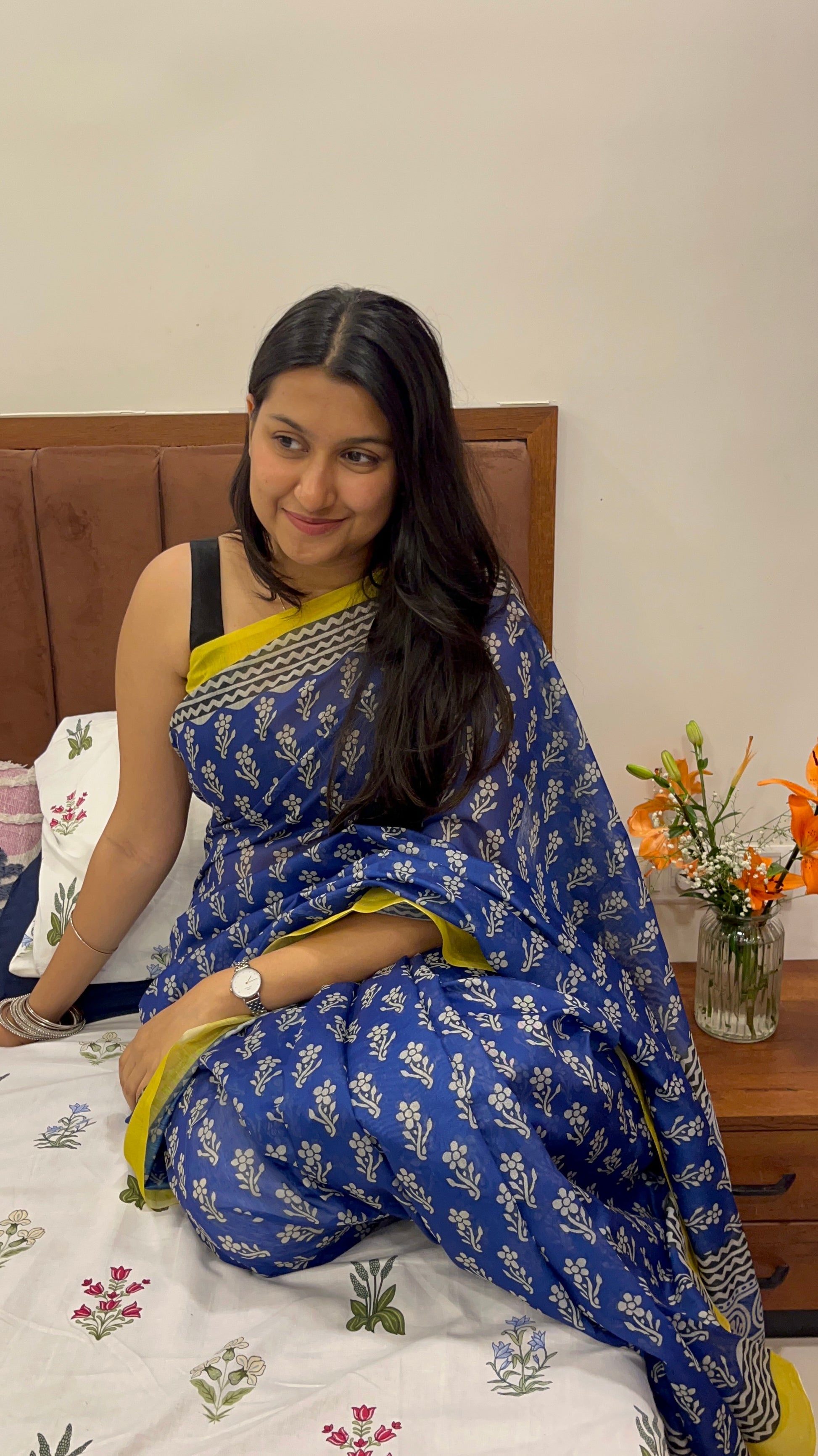 Indigo Saree 🌈