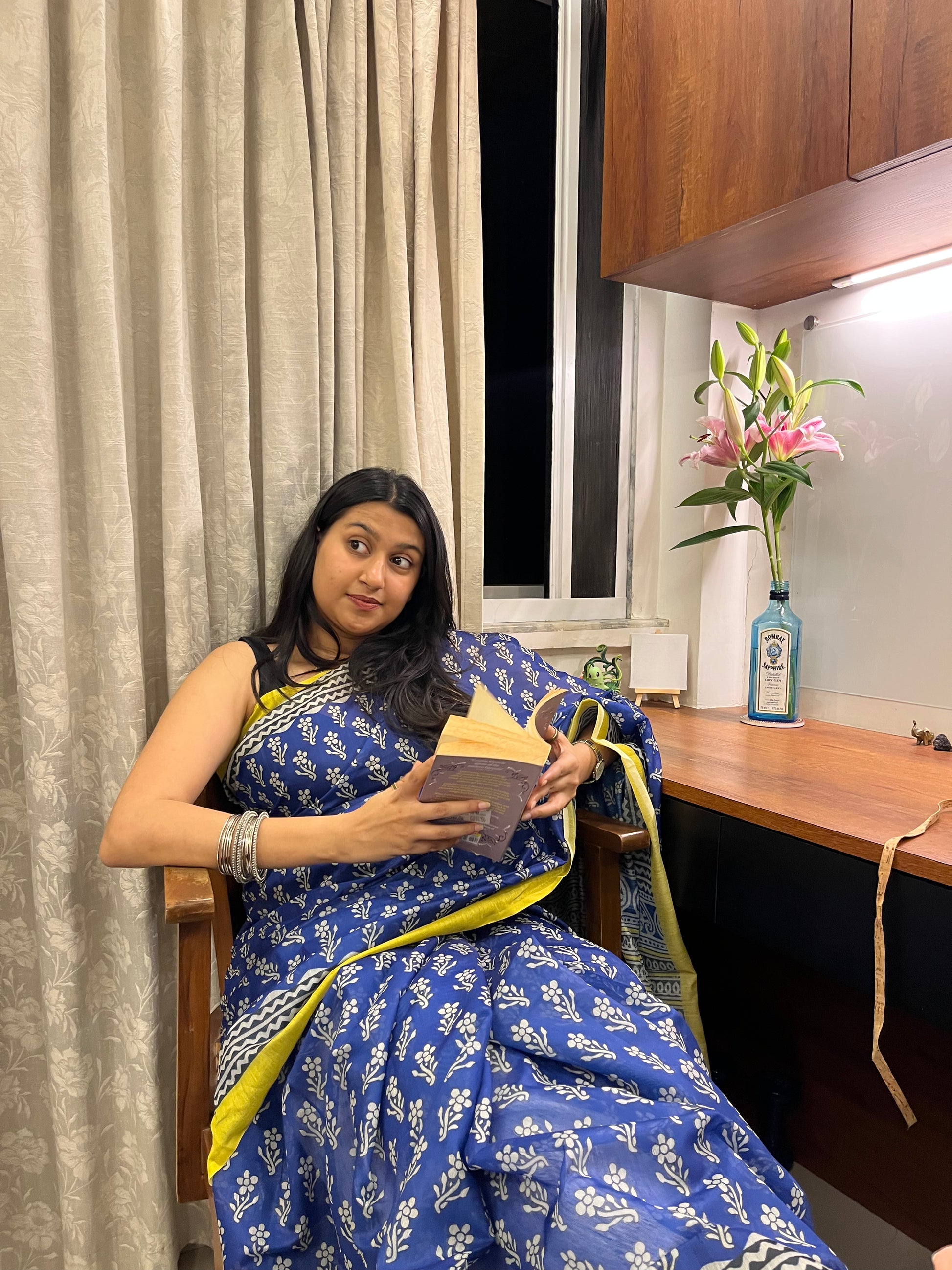 Indigo Saree 🌈