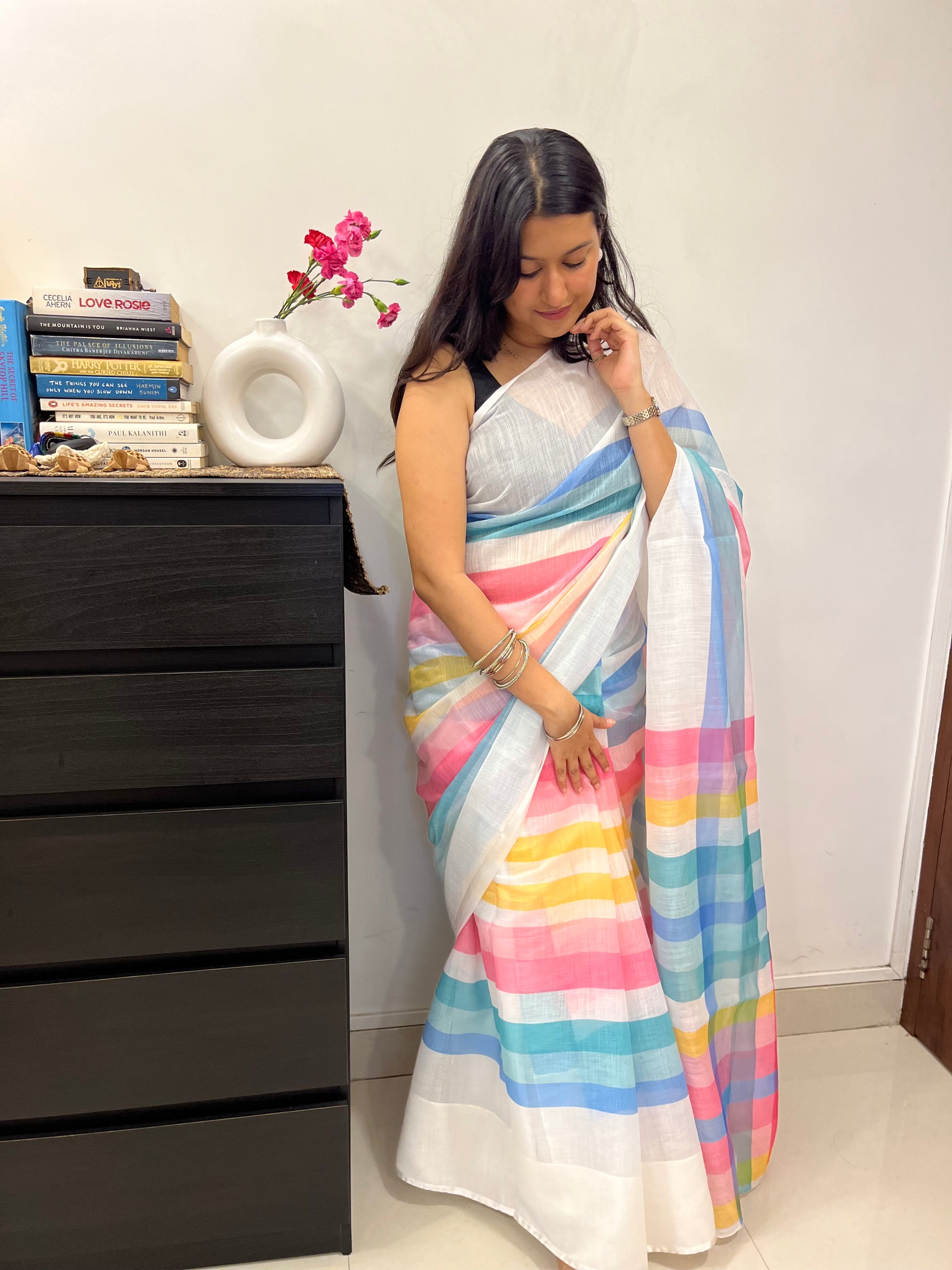 Rainbow Breeze Saree 🌈