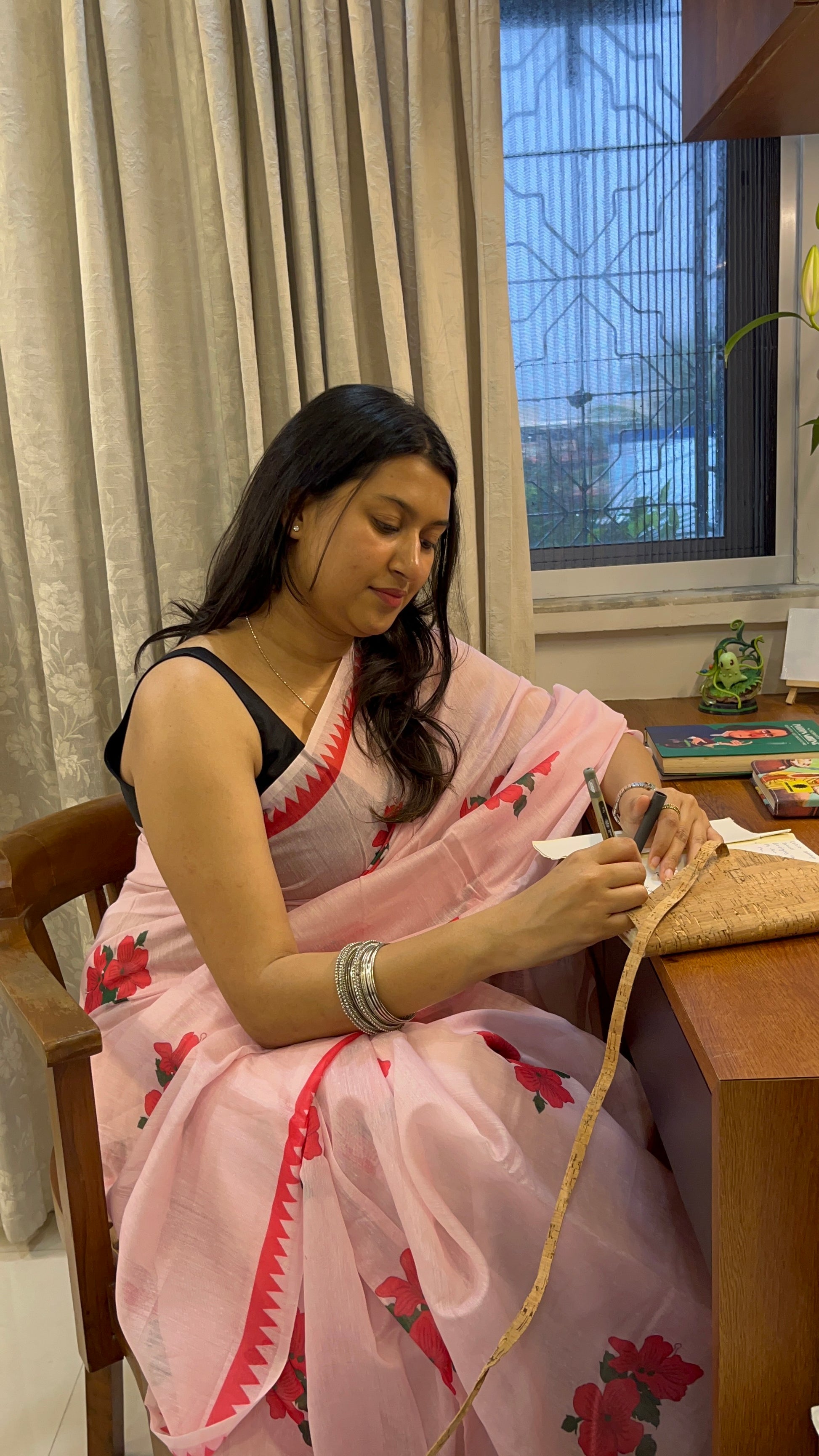 Hibuscus Saree 🌺
