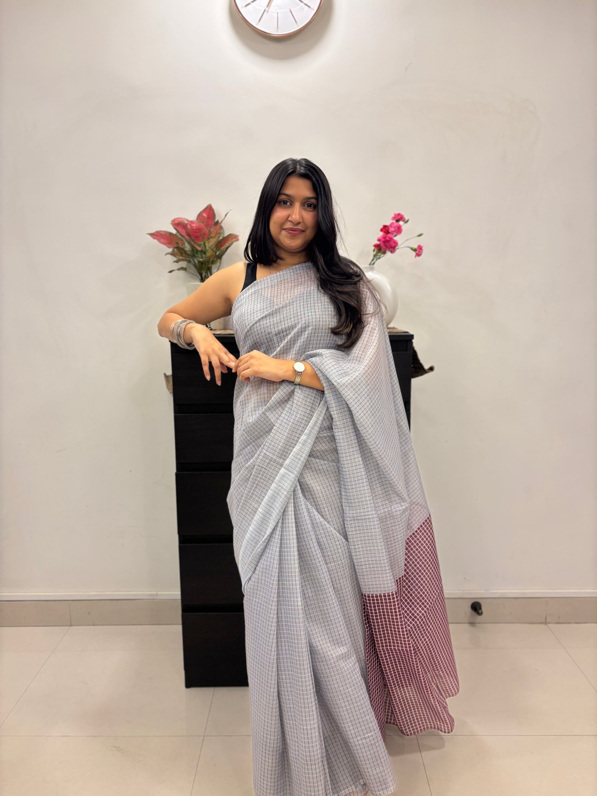 Chequered Saree ⚓