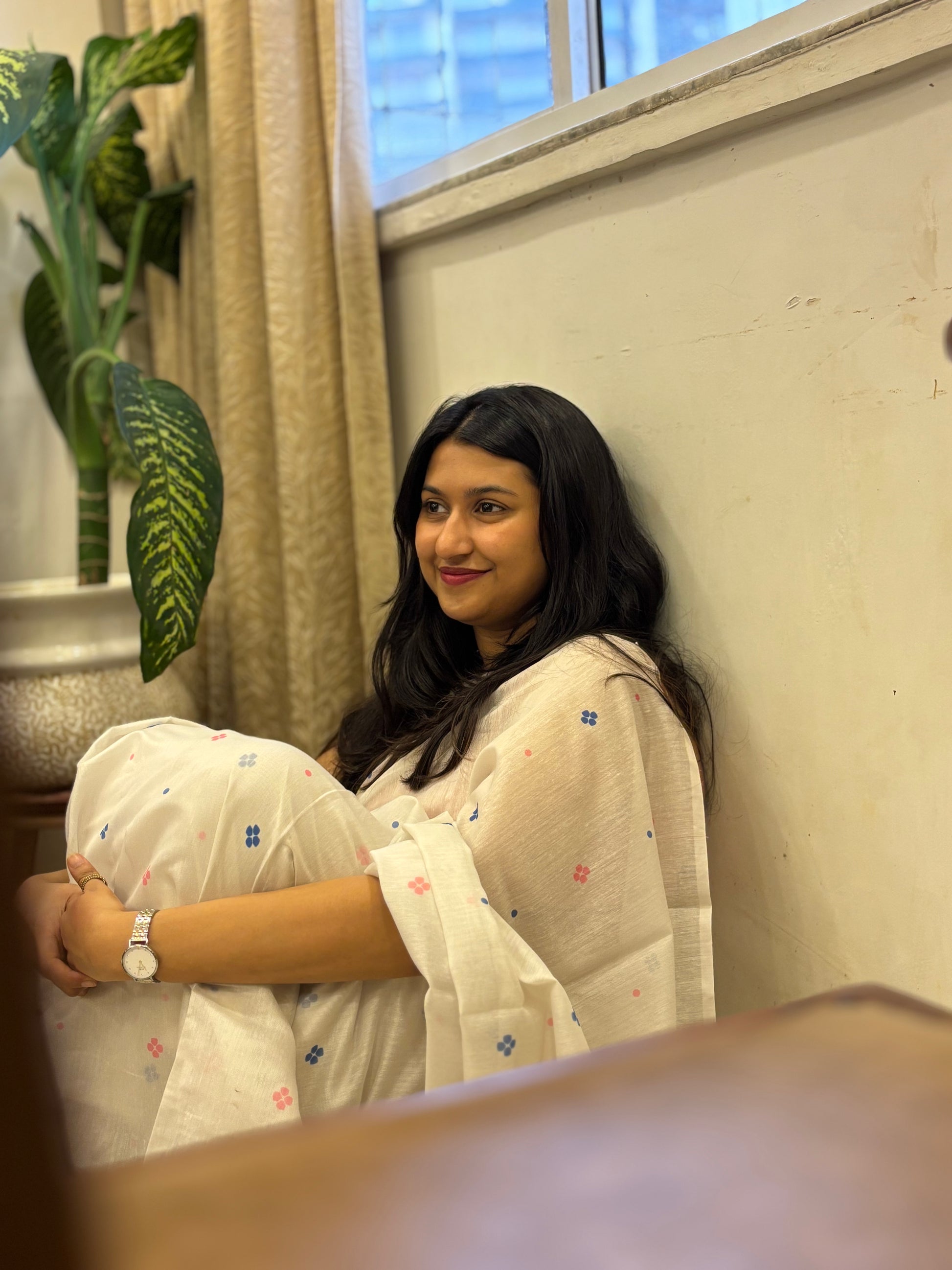 Ivory Garden Saree 🌸