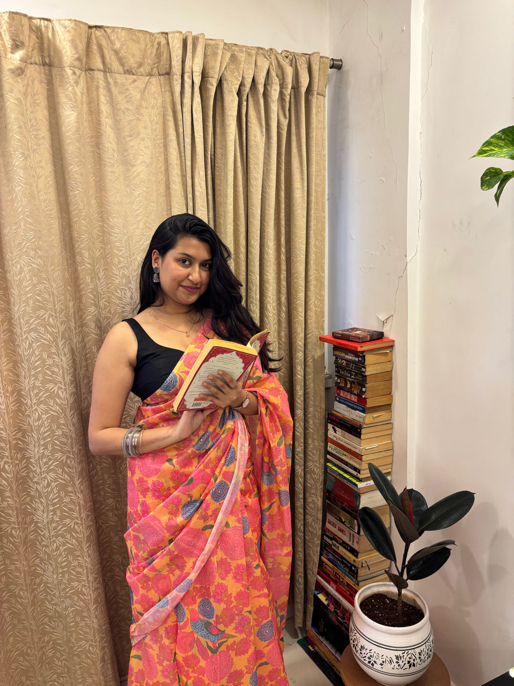 Yellow Jungle Saree 🌲