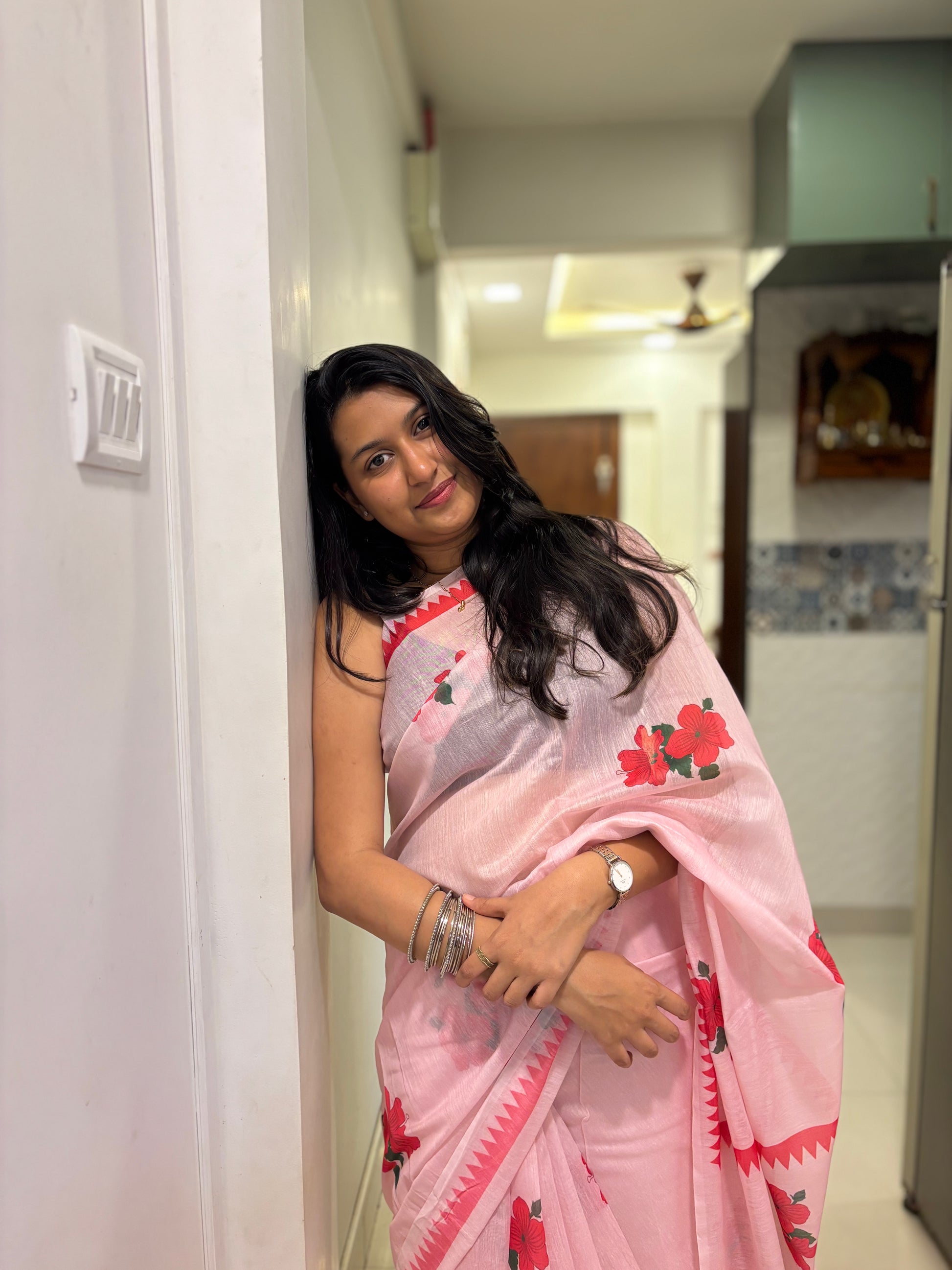 Hibuscus Saree 🌺
