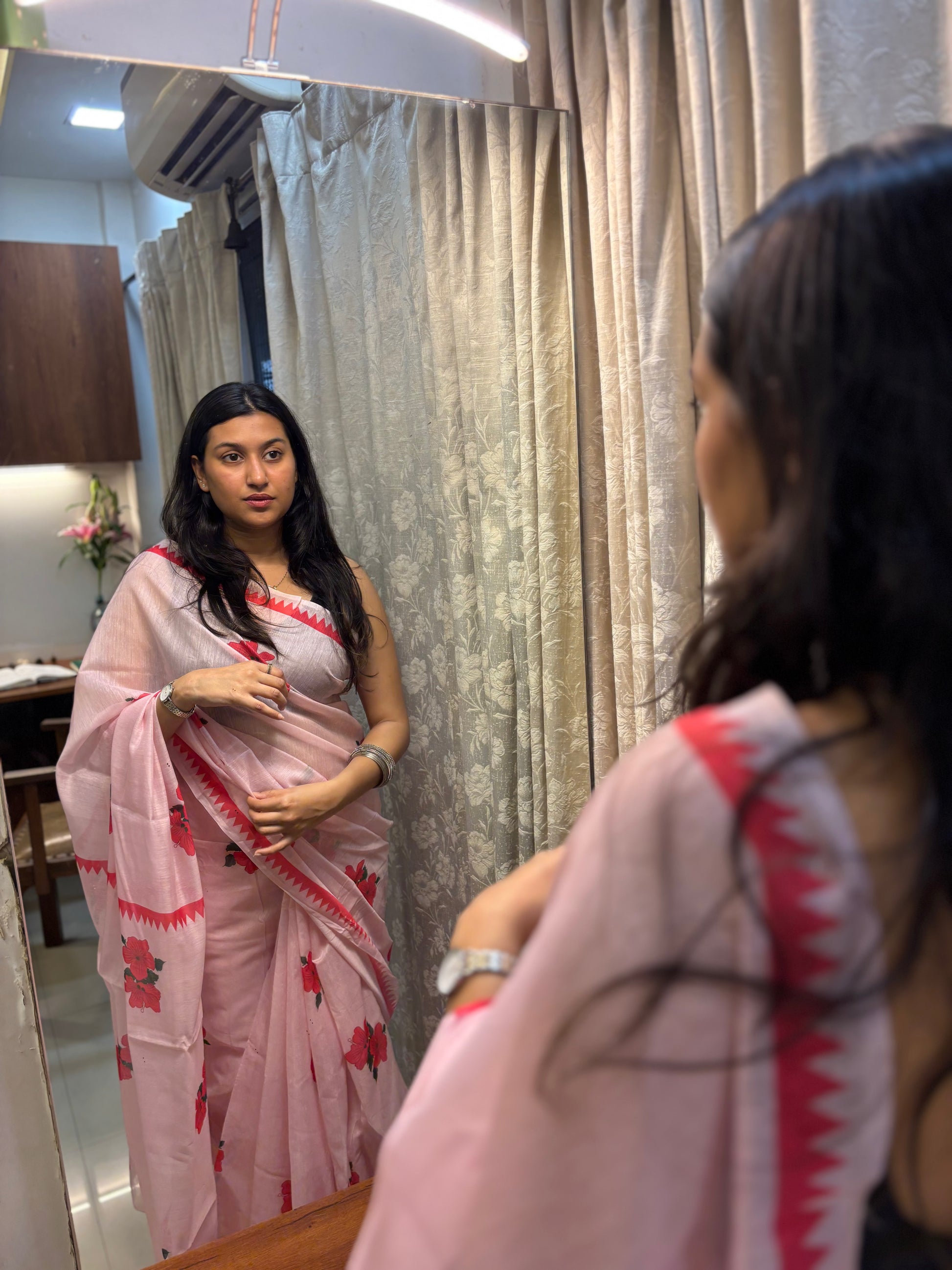 Hibuscus Saree 🌺