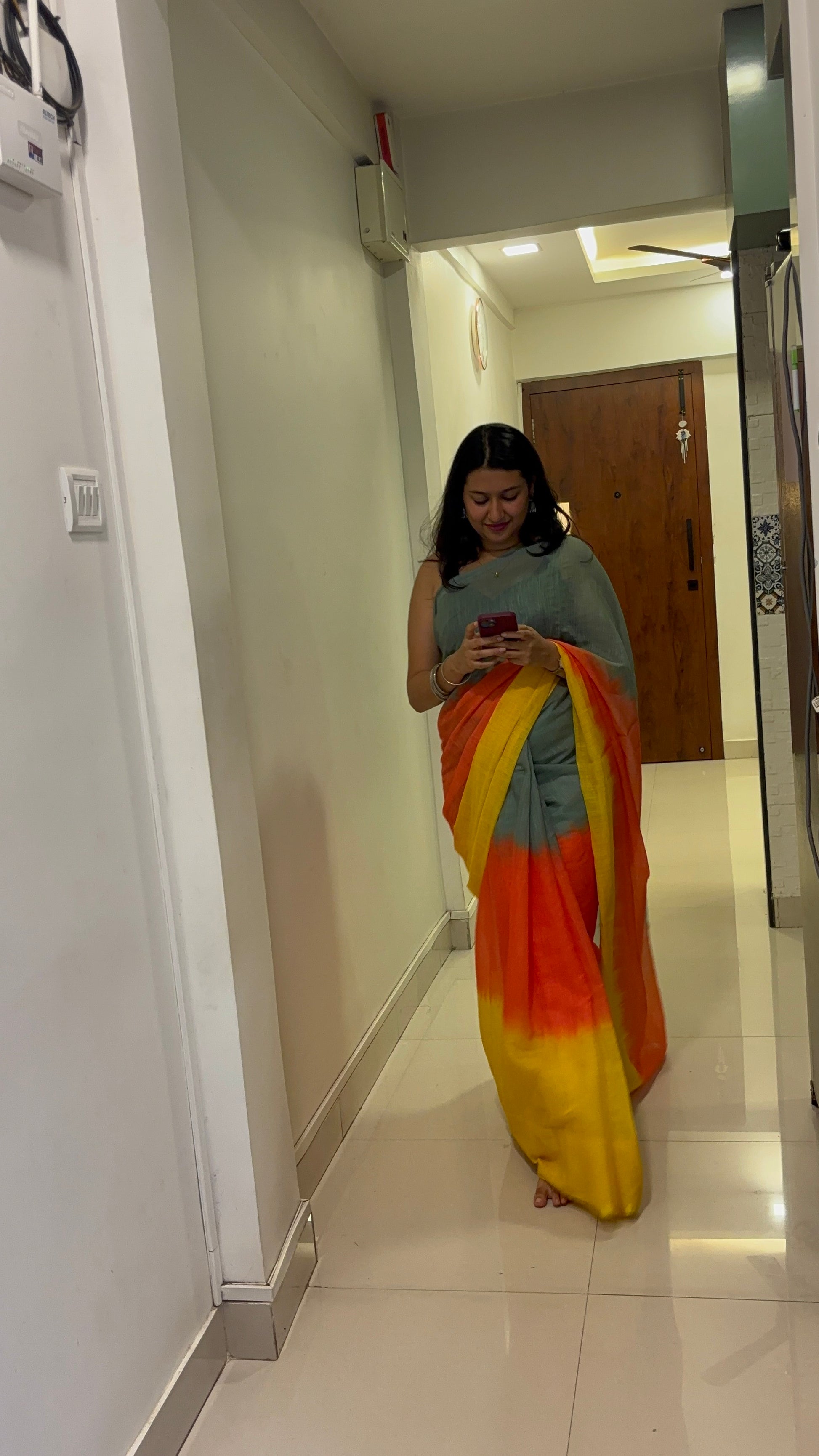 Sunset Glow Saree ☀️