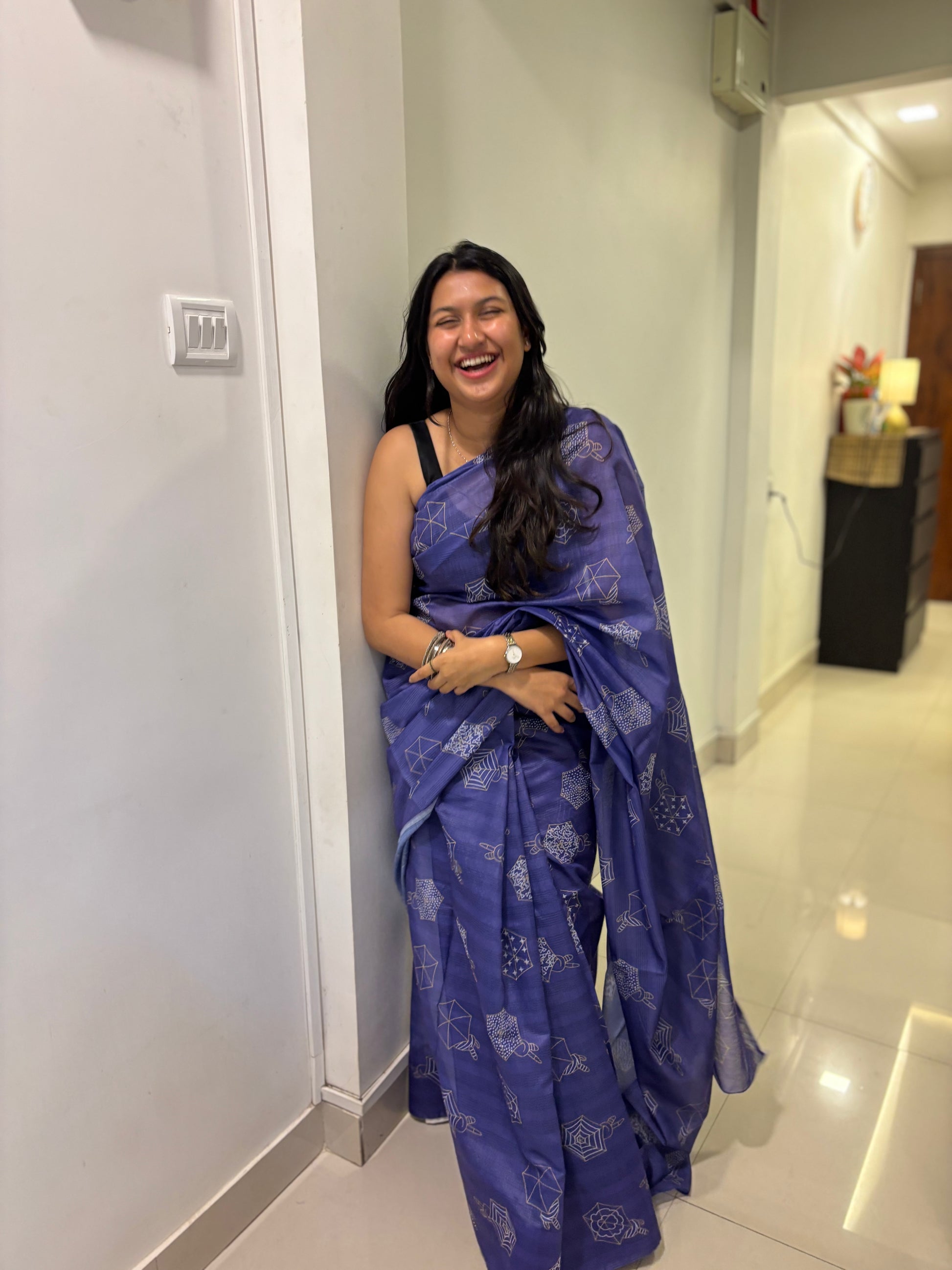 Purple saree for women. Purple cotton saree. Softest purest sari. Soft pure cotton sari. 100% cotton saree. 