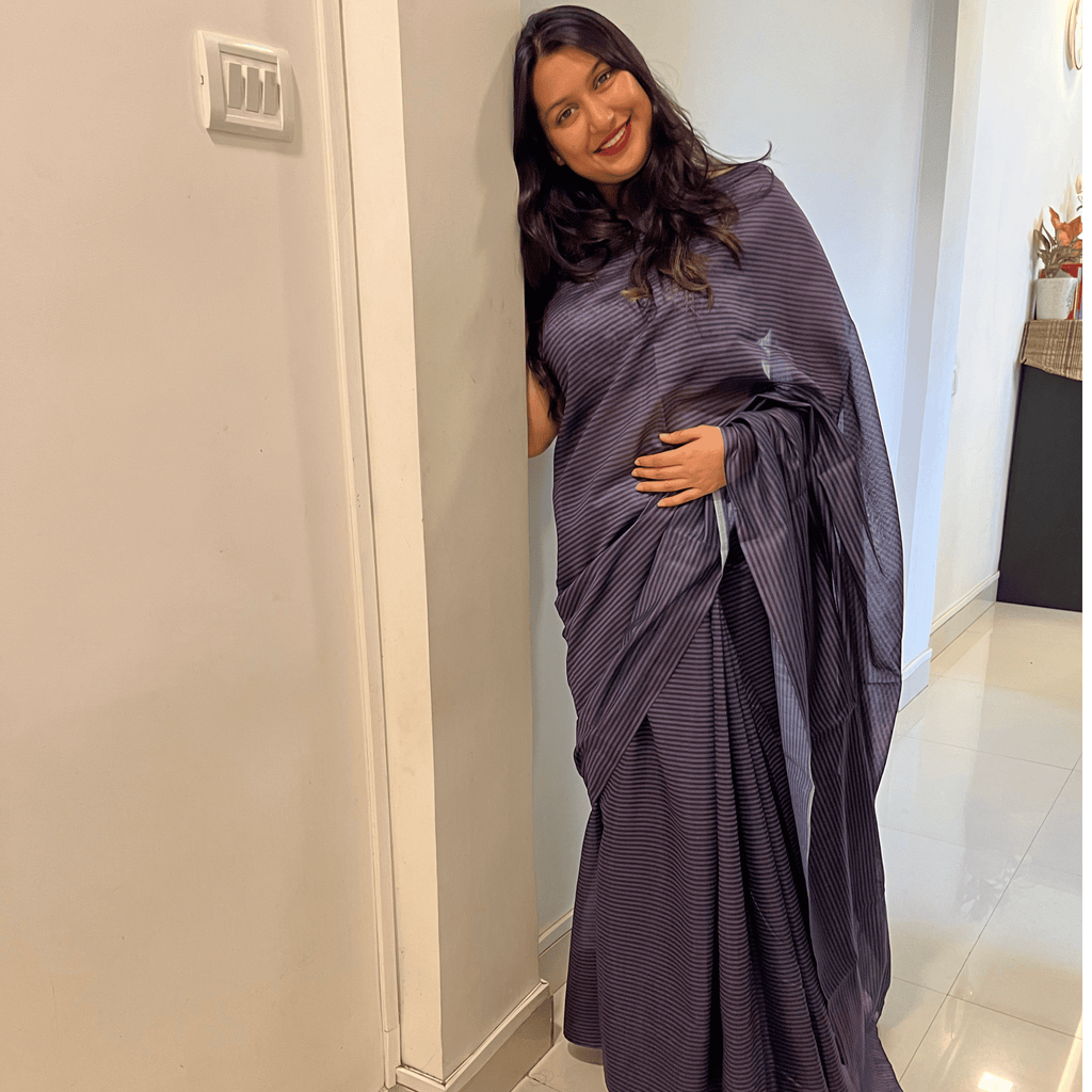 Ink Blue Saree ✒️