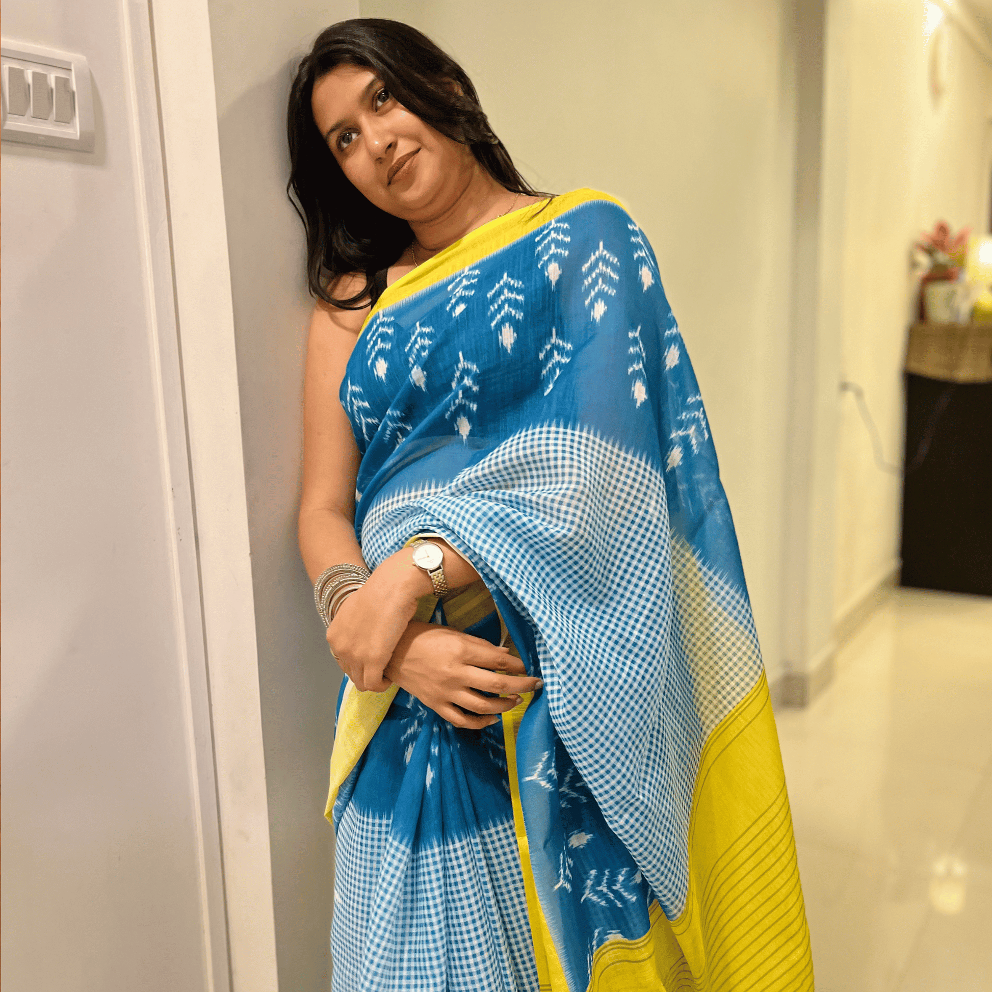 Spanish Blue Saree 💙