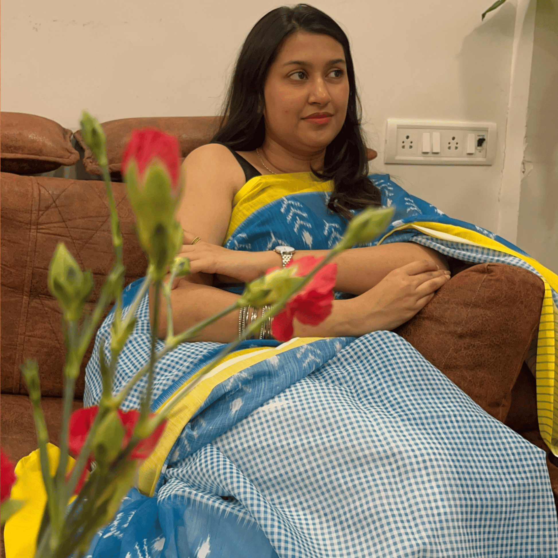 Spanish Blue Saree 💙