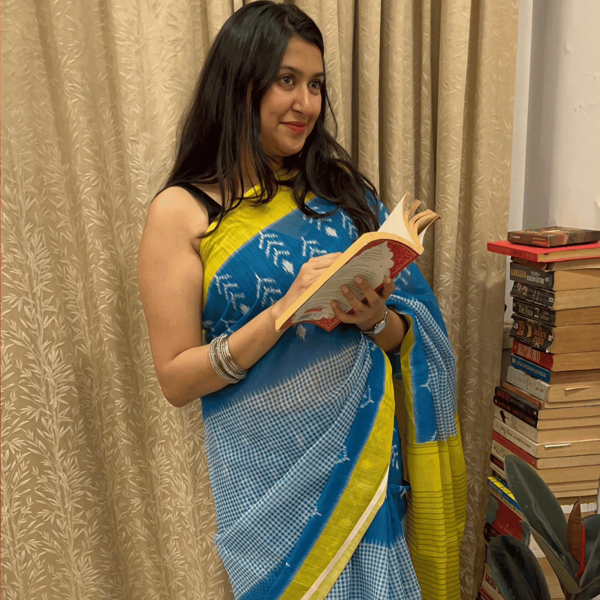 Spanish Blue Saree 💙