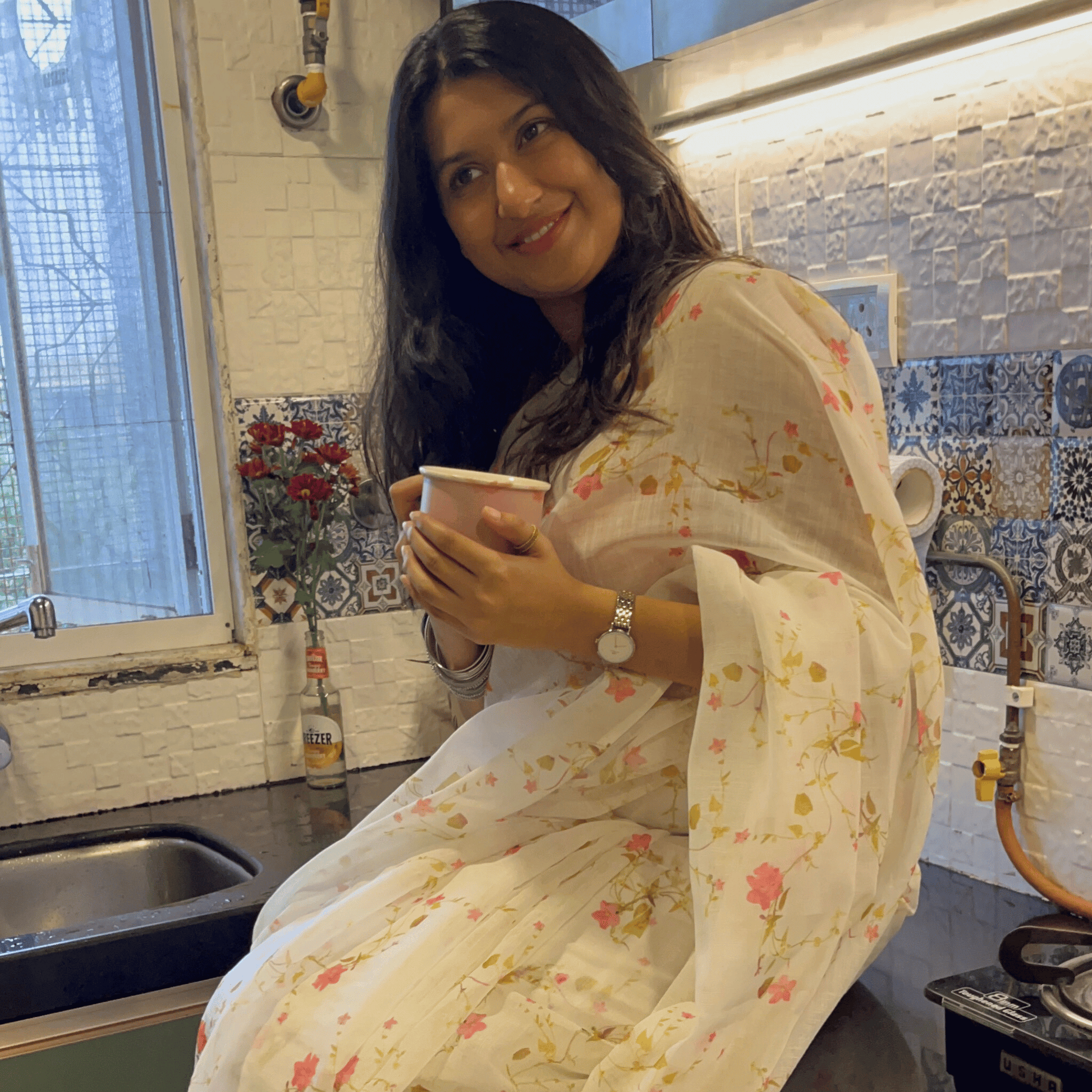 Morning Bloom Saree 🌸
