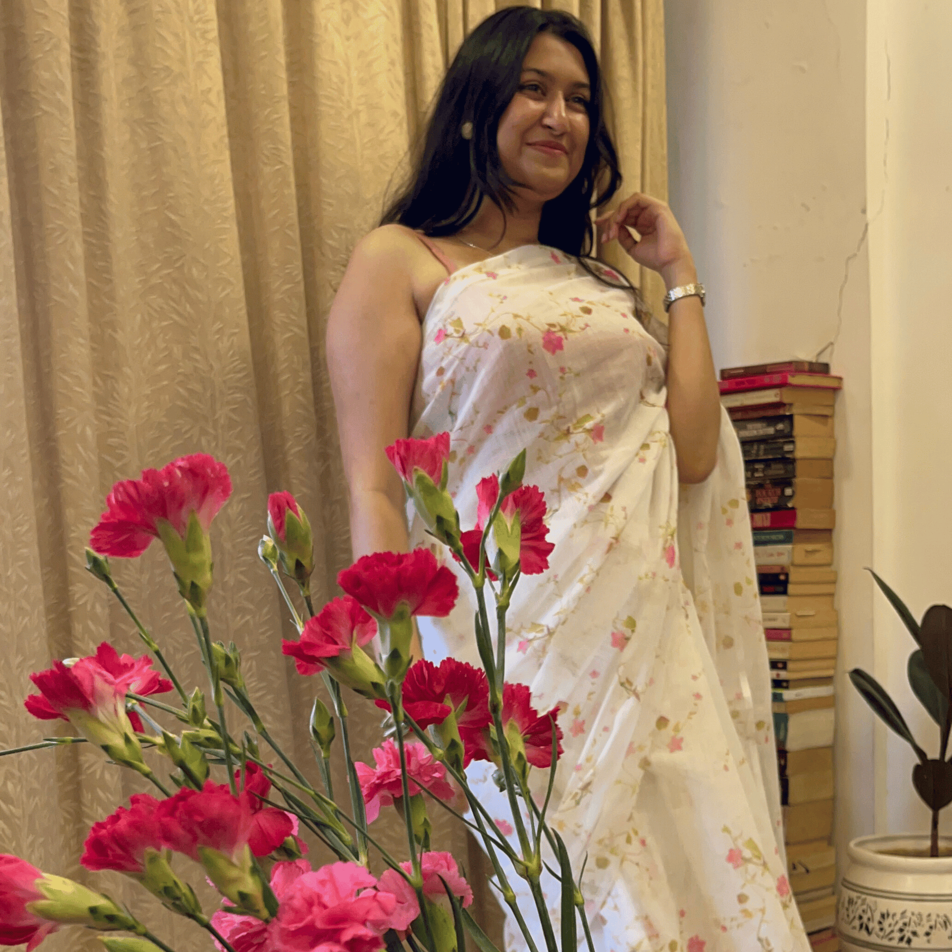Morning Bloom Saree 🌸
